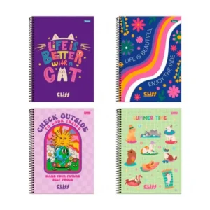 CADERNO CD CLIFF 10X1 FEMININO FORONI