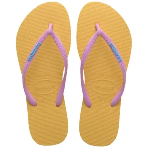 SAND HAVAIANAS SLIM LOGO POP UP AMARELO 378