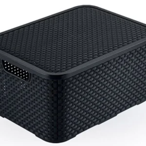 CAIXA RATAN PRETA ARQPLAST 7LITROS