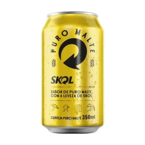 CERVEJA SKOL PURO MALTE 350ML