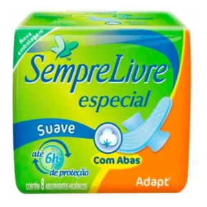 ABSORVENTE SEMPRE LIVRE ESPECIAL C/ABAS C/8