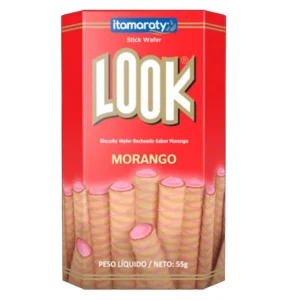 BISCOITO WAFER LOOK 55G MORANGO