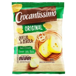CROCANTISSIMO 40G QUEIJO E  CEBOLA
