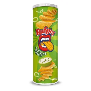 SALG  ELMA CHIPS BATATA RUFFLES 100G SOUR CREAM TUBO