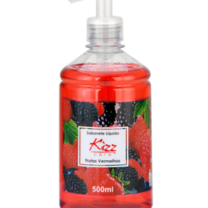 SABONETE LIQ KIZZ FR VERMELHAS 500ML