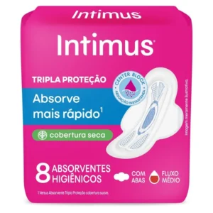 ABSORVENTE INTIMUS GEL SECA COM ABAS 8UN