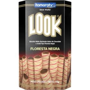 BISCOITO WAFER LOOK 55G FLORESTA NEGRA