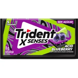 CHICLE TRIDENT 8G ACID BLUEBERRY