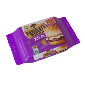 SANDUICHE FAROESTE AURORA 145G X BACON REQUEIJAO