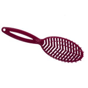 ESCOVA CABELO KATY OVAL VERMELHO CGLITTER