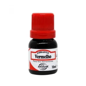 CORANTE LIQ ARCOLOR 10ML VERMELHO