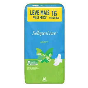 ABSORVENTE SEMPRE LIVRE ADAPT SUAVE COM ABAS 16UN