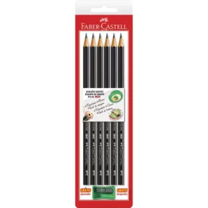 KIT LAPIS PRETO SEXTAVADO 1205 MAX N.2B C/ APONTADOR