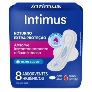ABSORVENTE INTIMUS GEL NOTURNO SUAVE COM ABAS
