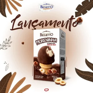 SORVETE BEGUETTO 60G MORENINHA CREME DE AVELA