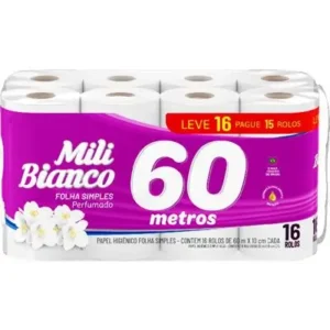 PAPEL HIG MILI BIANCO PERF FS 16X60M