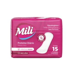 PROTETOR DIARIO MILI SUAVE SEM ABAS 15UN