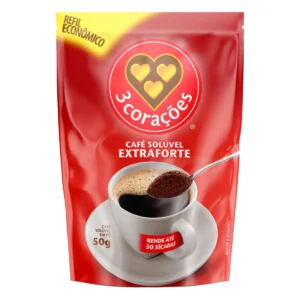 CAFE SOLUVEL PO 3CORACOES 50G EXTRAFORTE REFIL
