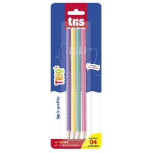 LAPIS PRETO TRIANGULAR TRIS TRIO NEON