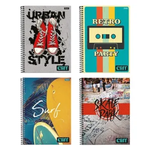 CADERNO CD CLIFF MASCULINO 80FLS FORONI