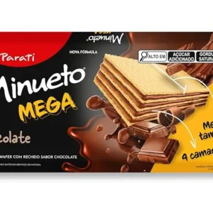 BISCOITO WAFER PARATI MINUETO 105G  MEGA CHOCOLATE
