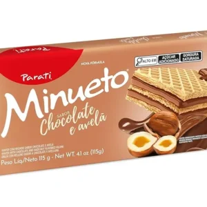 BISCOITO WAFER PARATI MINUETO 115G CHOC AVELA
