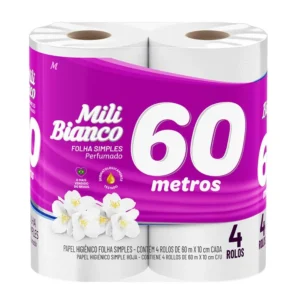 PAPEL HIG MILI BIANCO PERF FS 4X60M