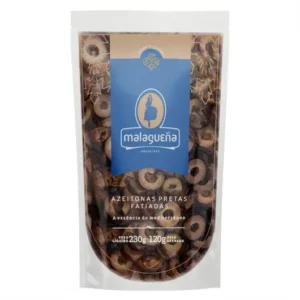AZEITONAS PRETAS MALAGUENA 120G FATIADAS DP