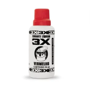 CORANTE 3X 50ML VERMELHO