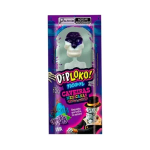 PIRULITO DIPLOKO 12G NEON CAVEIRAS UVA