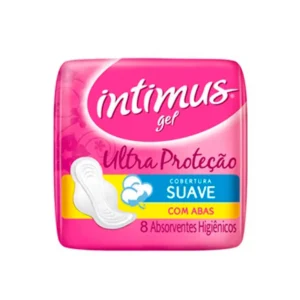 ABSORVENTE INTIMUS GEL SUAVE COM ABAS 8UN