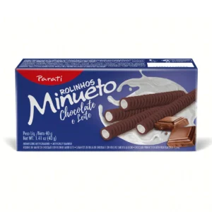 ROLINHO WAFER MINUETO 40G COCO LEITE