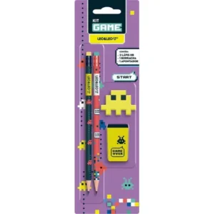KIT ESCOLAR GAME HB C/04 PECAS BLISTER 72310