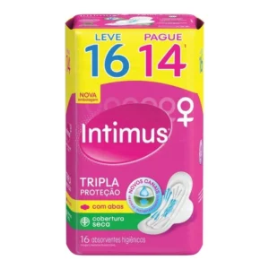 ABSORVENTE INTIMUS GEL SECA COM ABAS LV16PG14