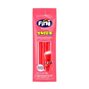 BALA FINI 170G TUBES ACIDO MORANGO