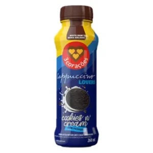 BEB LACTEA 3CORACOES CAPPUCCINO 260ML COOKIES N CREAM