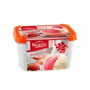SORVETE BEGUETTO 1,5L DUO MIX MORANGO