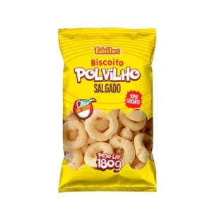 BISCOITO POLVILHO FABITOS 180G SALGADO SEM LACTOSE