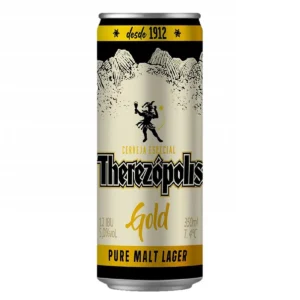 CERVEJA PURO MALTE THEREZOPOLIS GOLD LT 350ML