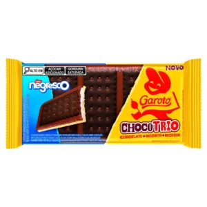 CHOC GAROTO CHOCOTRIO NEGRESCO 90G