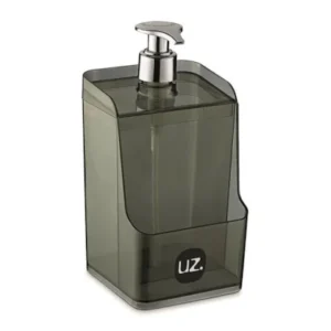 DISPENSER UZ SLIM 500ML PRETO TRANSL.  9 X 18 CM