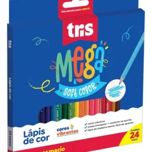 LAPIS DE COR TRIANGULAR MEGA SOFT COLOR 24 CORES