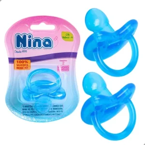 CHUPETA SILICONE NINA AZUL