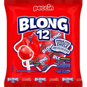 PIRULITO PECCIN BLONG 12 MORANGO 120G