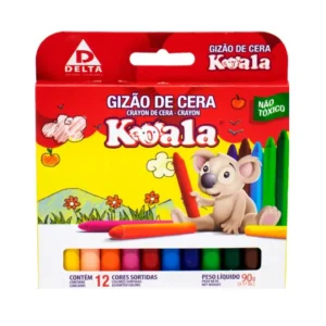 GIZ DE CERA KOALA 12 CORES 90GR