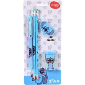 KIT ESCOLAR STITCH 1CAN 2LAP 1BORR 1APONT