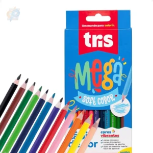 LAPIS DE COR TRIANGULAR MEGA SOFT COLOR 12 CORES
