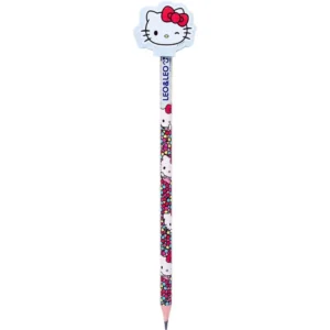LAPIS PRETO REDONDO DECORADO HELLO KITTY