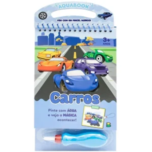 LIVRO AQUABOOK CARROS 27,6X13,6CM 10PAG