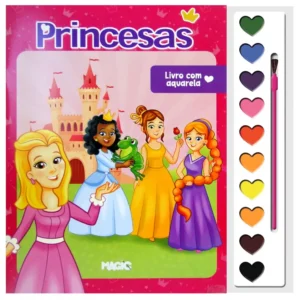 LIVRO AQUARELA PRINCESAS 28X27CM
